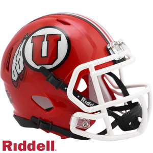 Utah Utes Helmet Riddell Replica Mini Speed Style Red - Riddell