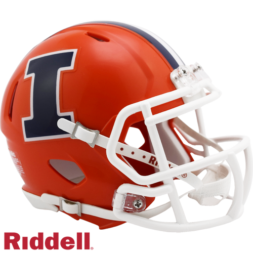 Illinois Fighting Illini Helmet Riddell Replica Mini Speed Style - Riddell