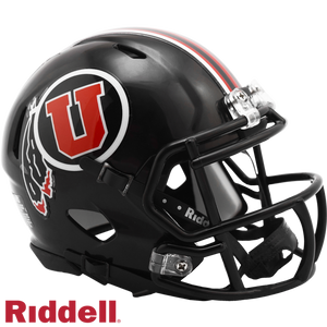 Utah Utes Helmet Riddell Replica Mini Speed Style Black - Riddell