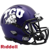 TCU Horned Frogs Helmet Riddell Replica Mini Speed Style Satin Purple - Riddell