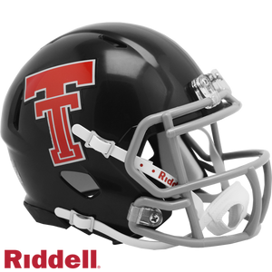 Texas Tech Red Raiders Helmet Riddell Replica Mini Speed Style Throwback - Riddell