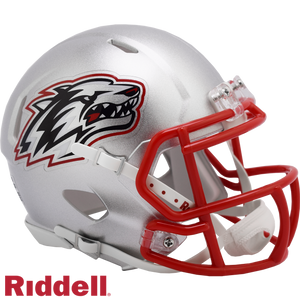 New Mexico Lobos Helmet Riddell Replica Mini Speed Style Silver - Riddell