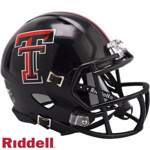Texas Tech Red Raiders Helmet Riddell Replica Mini Speed Style Black - Riddell