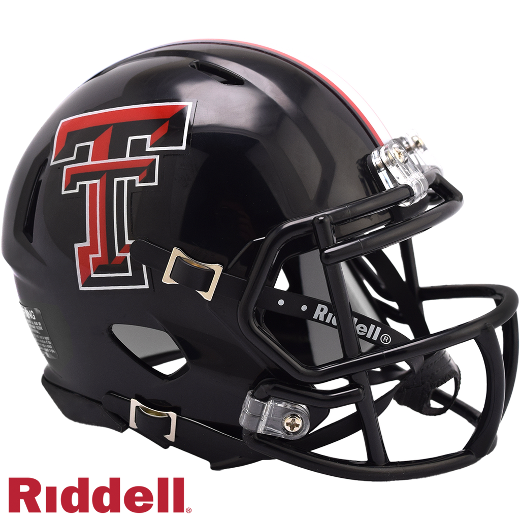 Texas Tech Red Raiders Helmet Riddell Replica Mini Speed Style Black - Riddell