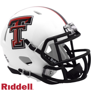 Texas Tech Red Raiders Helmet Riddell Replica Mini Speed Style White - Riddell