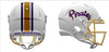 East Tennessee State Buccaneers Helmet Riddell Replica Mini Speed Style White - Riddell