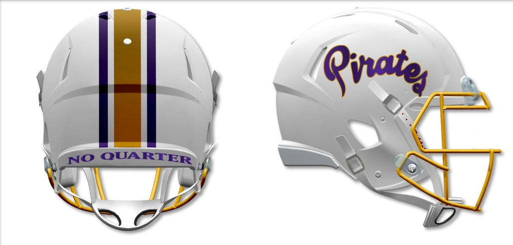 East Tennessee State Buccaneers Helmet Riddell Replica Mini Speed Style White - Riddell