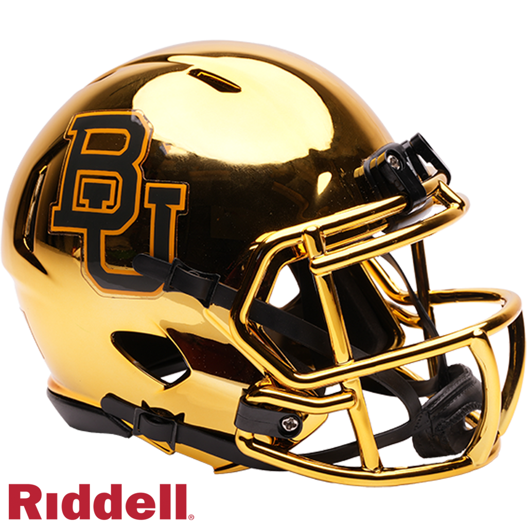 Baylor Bears Helmet Riddell Replica Mini Speed Style Chrome - Riddell