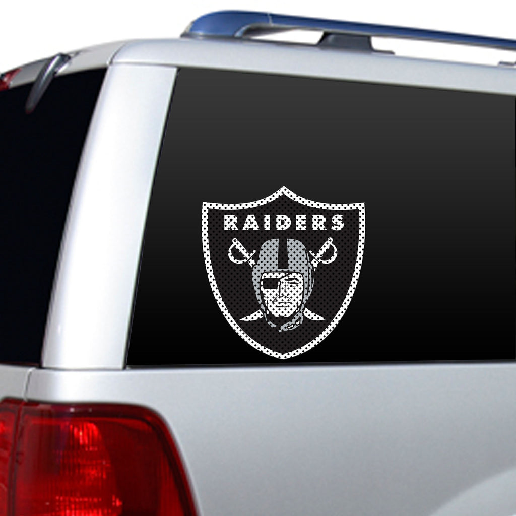 Las Vegas Raiders Window Film 12 Inch Die Cut -