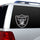 Las Vegas Raiders Window Film 12 Inch Die Cut -