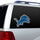 Detroit Lions Window Film 12 Inch Die Cut -