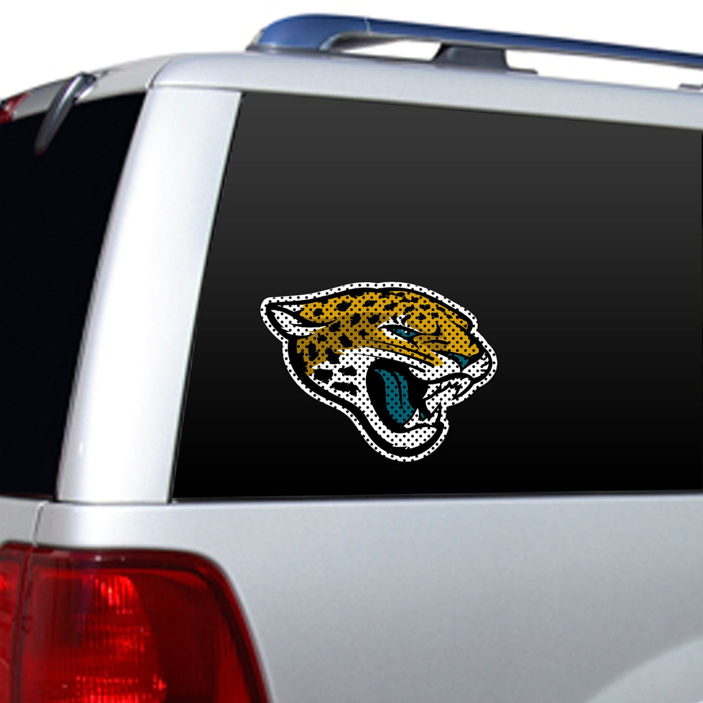 Jacksonville Jaguars Window Film 12 Inch Die Cut -