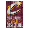 Cleveland Cavaliers Sign 11x17 Wood Proud to Support Design - WinCraft