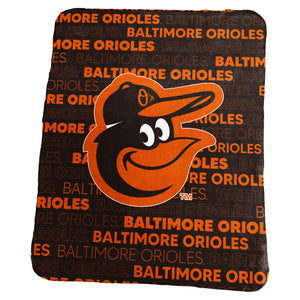 Baltimore Orioles Blanket 50x60 Fleece Classic - Logo Brands