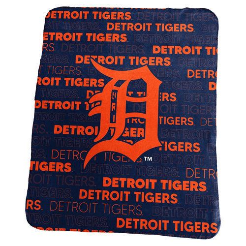 Detroit Tigers Blanket 50x60 Fleece Classic - Logo Brands