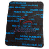 Miami Marlins Blanket 50x60 Fleece Classic - Logo Brands