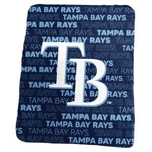 Tampa Bay Rays Blanket 50x60 Fleece Classic - Logo Brands