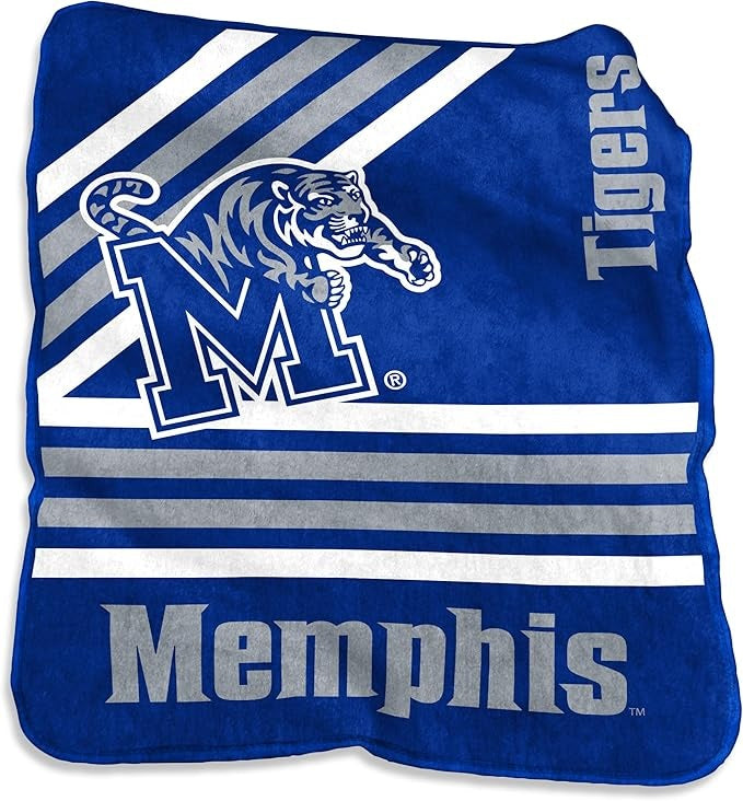 Memphis Tigers Blanket 50x60 Raschel Throw - Logo Brands