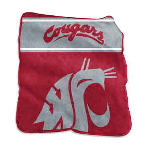 Washington State Cougars Blanket 60x80 Raschel Throw - Logo Brands