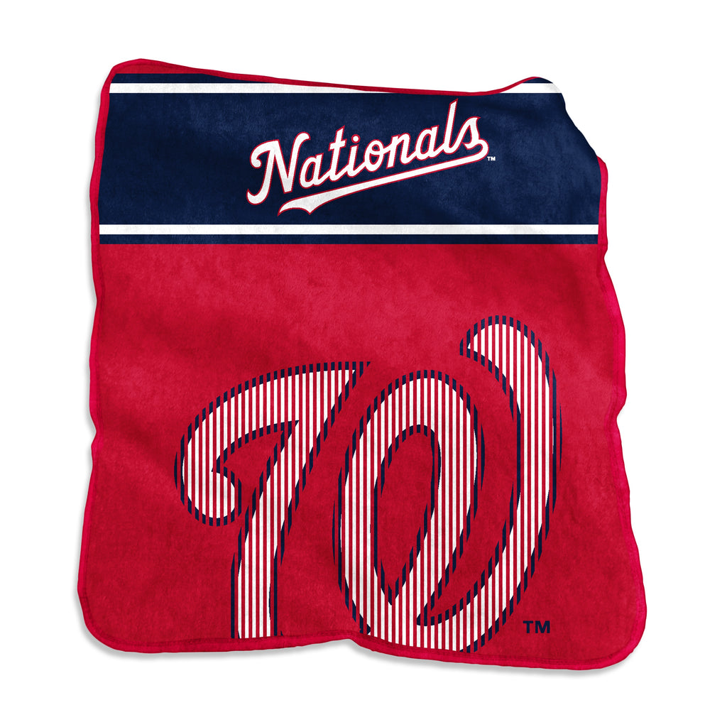 Washington Nationals Blanket 60x80 Raschel Throw - Logo Brands