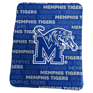 Memphis Tigers Blanket 50x60 Fleece Classic - Logo Brands