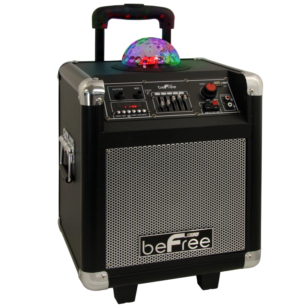 Befree Sound beFree Sound Projection Party Light  Dome 6.5 Inch Subwoofer Bluetooth Portable Party Speaker with USB/ SD Input, FM Radio, Remote Control and  Microphone