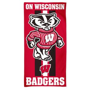 Wisconsin Badgers Towel 30x60 Beach Style - WinCraft
