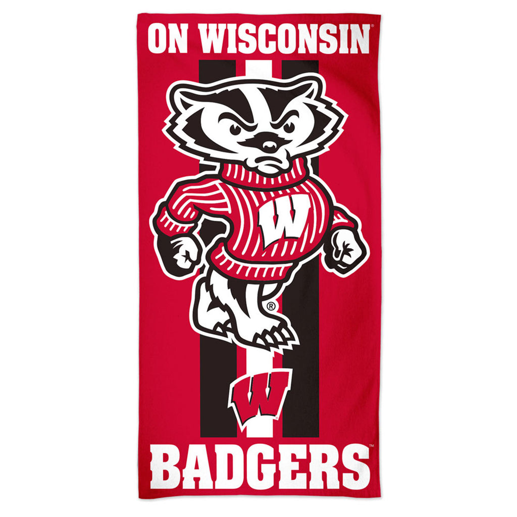 Wisconsin Badgers Towel 30x60 Beach Style - WinCraft