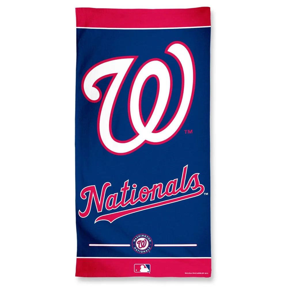 Washington Nationals Towel 30x60 Beach Style - Special Order - WinCraft