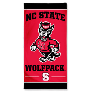 North Carolina State Wolfpack Towel 30x60 Beach Style - WinCraft