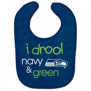 Seattle Seahawks Baby Bib All Pro Style I Drool Design - WinCraft