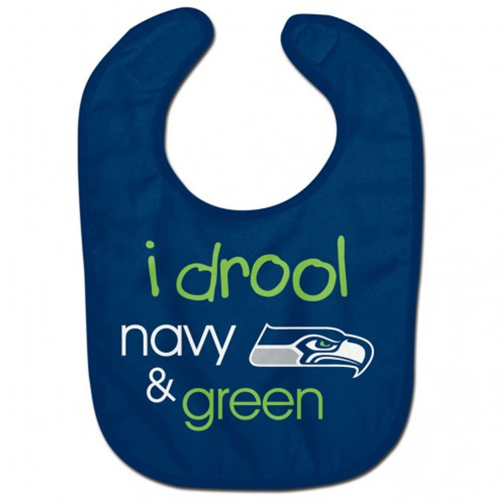 Seattle Seahawks Baby Bib All Pro Style I Drool Design - WinCraft