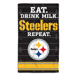 Pittsburgh Steelers Baby Burp Cloth 10x17 - WinCraft