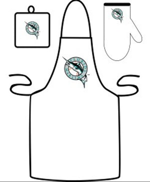 Florida Marlins Grilling Apron Set - WinCraft
