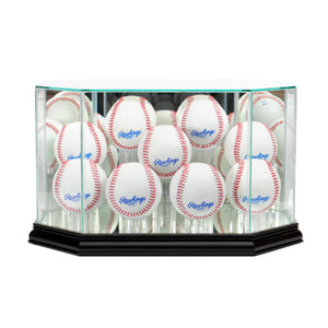Octagon 9 Baseball Display Case with Black Moulding