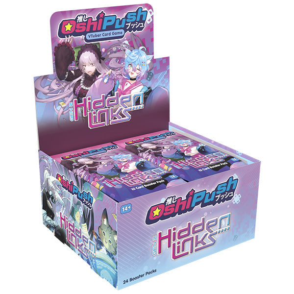 Oshi Push VTuber Trading Card Game Booster Box - Hidden Links - Gen 2