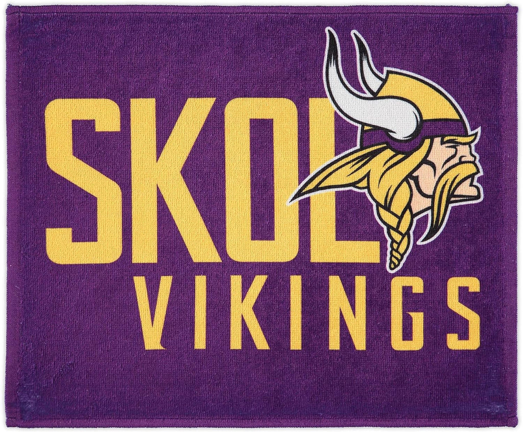 Minnesota Vikings Towel 15x18 Rally Style Full Color Style - WinCraft