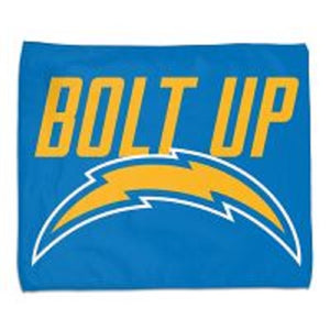 Los Angeles Chargers Towel 15x18 Rally Style Full Color - WinCraft