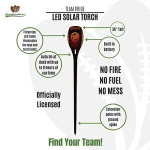 Baltimore Ravens Solar Torch LED - Sporticulture