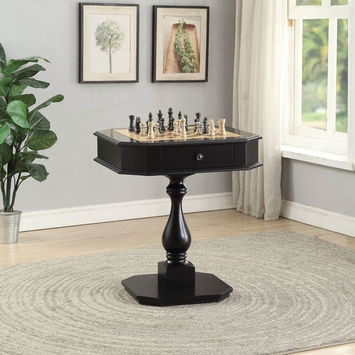 EndGame Bishop Game Table, Black