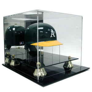 Display Case Baseball Helmet Mini Deluxe Acrylic with Stand - Polynex