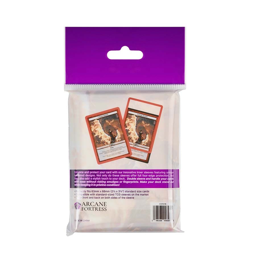 Arcane Fortress: Solid Color: Red Ember Synergy Inner Sleeves (Standard)