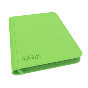 Arcane Fortress: Neon Color: Neon Green 9-Pocket Zipper Binder