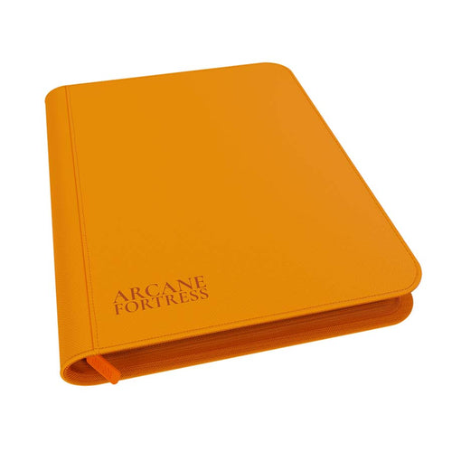Arcane Fortress: Neon Color: Neon Orange 9-Pocket Zipper Binder