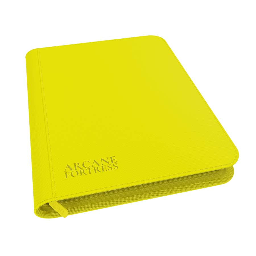 Arcane Fortress: Neon Color: Neon Yellow 9-Pocket Zipper Binder