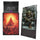 Arcane Fortress: Stained Glass: Burning Mountain Matte Sleeves 100Ct