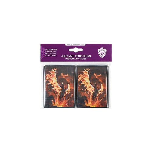 Arcane Fortress: Year Of The Dragon: Volcanic Rebirth Matte Sleeves 100Ct