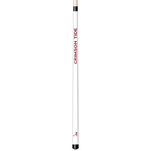 ALABAMA ENGRAVED BILLIARD CUE WHITE / CRIMSON - ALABCE101-JR