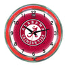 ALABAMA NEON WALL CLOCK - 18'' CRIMSON FACE / RED NEON - ALANWC100-18