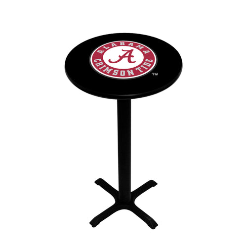 ALABAMA PEDESTAL PUB TABLE BLACK - ALAPTB404